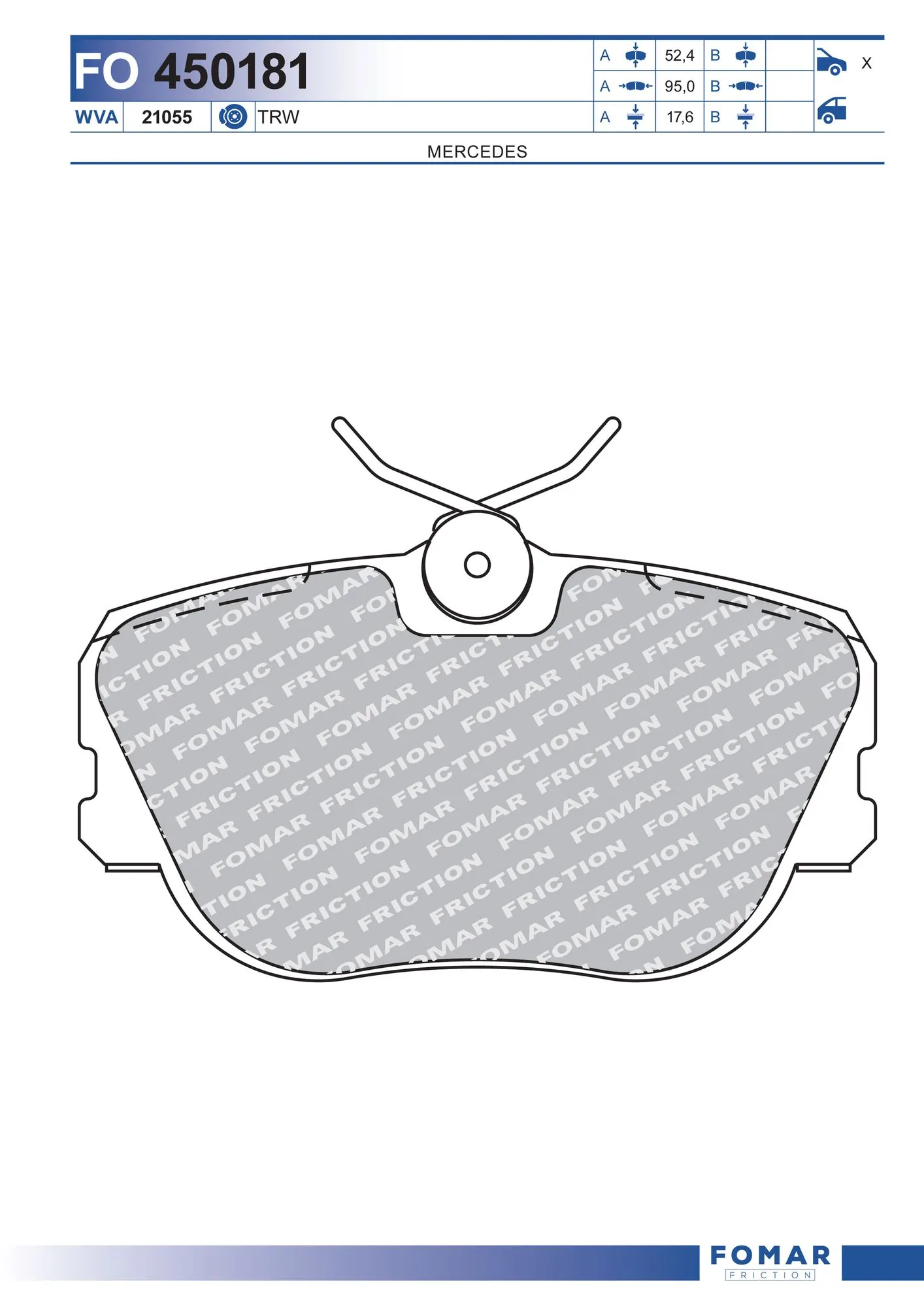Brake Pad Set, disc brake